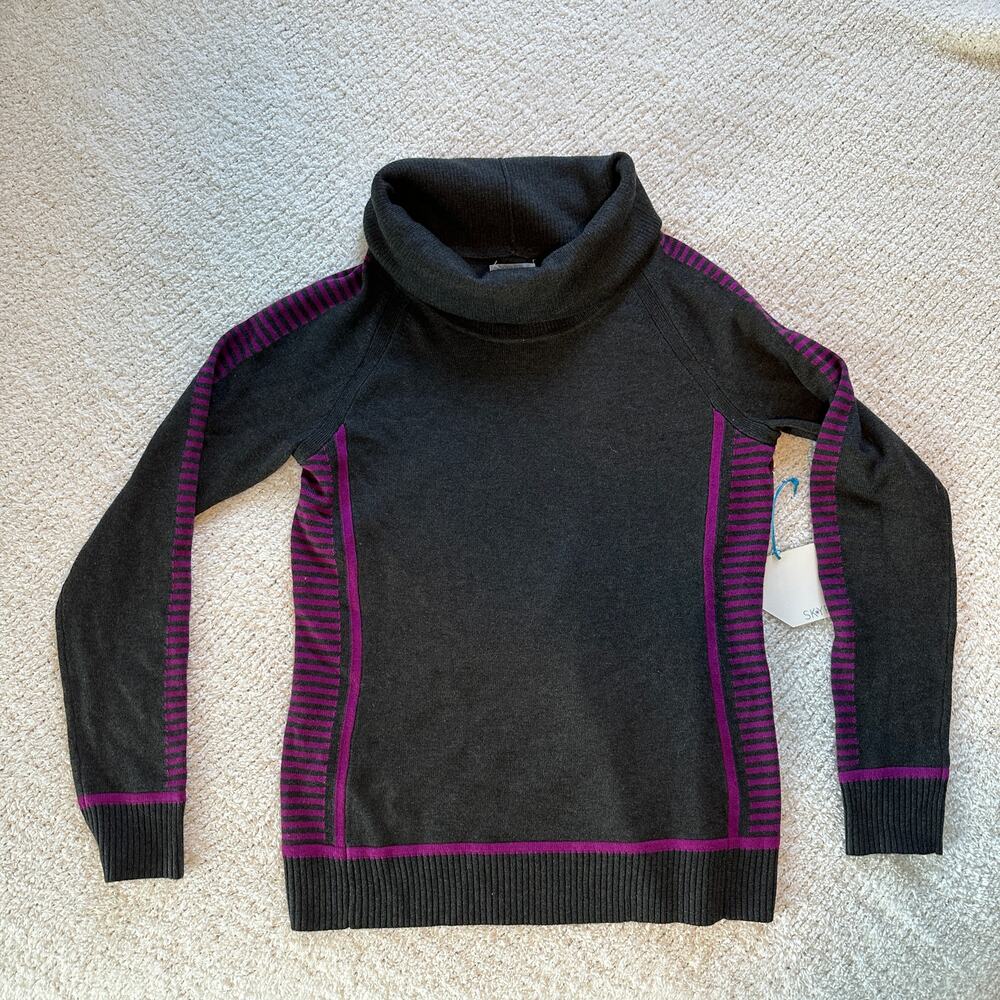 SKYR Wool Turtleneck Sweater Grey Baselayer